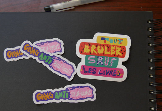 Précommande - Sticker "Gang anti-ouin ouins"
