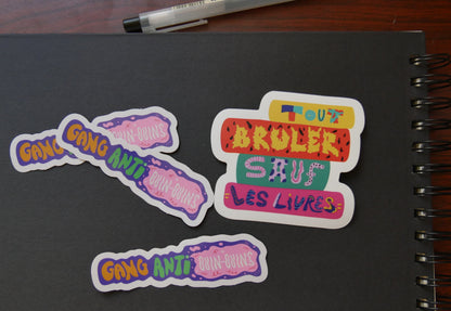 Précommande - Sticker "Gang anti-ouin ouins"